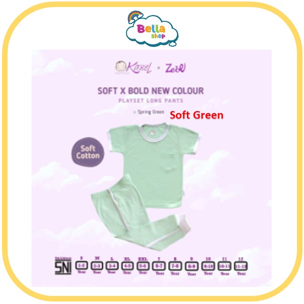 Kazel Playset Soft Bold New Colour Playset Long Pants Zebe Playset Longpants Unisex - BELLA SHOP