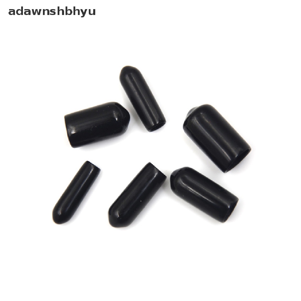 Adawnshbhyu 20pcs End Cap Thread Penutup Anti Air Vinyl Karet Baja Tiang Tabung Pipa Melindungi