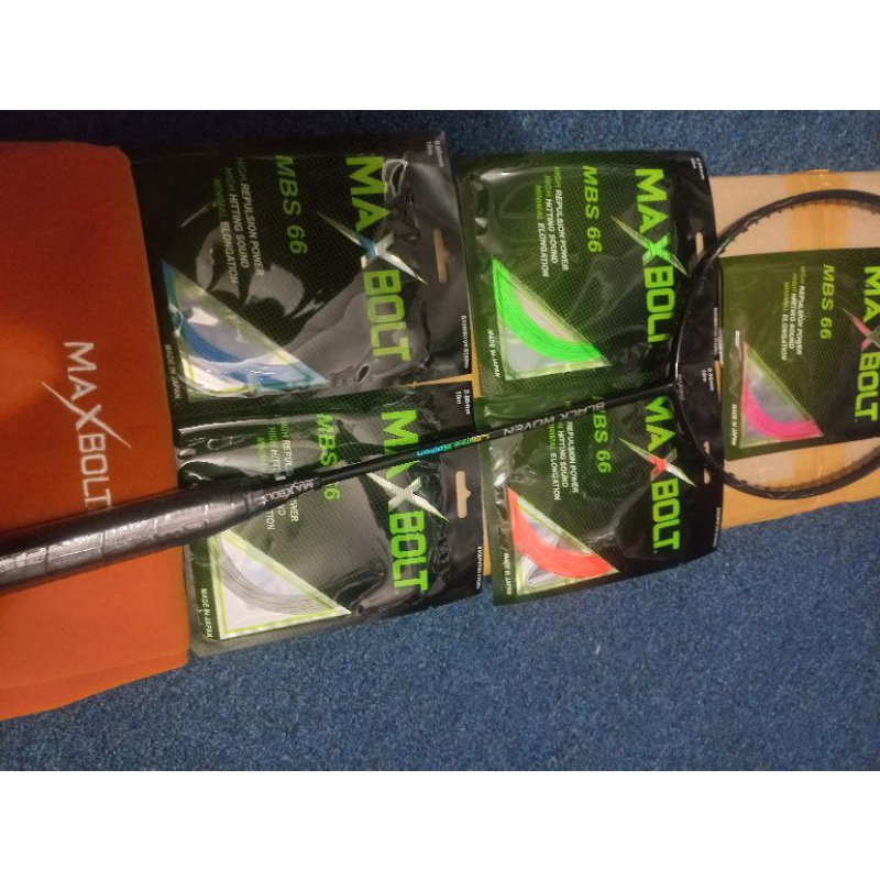RAKET BADMINTON MAXBOLT BLACK WOVEN LIMITED EDITION ORIGINAL