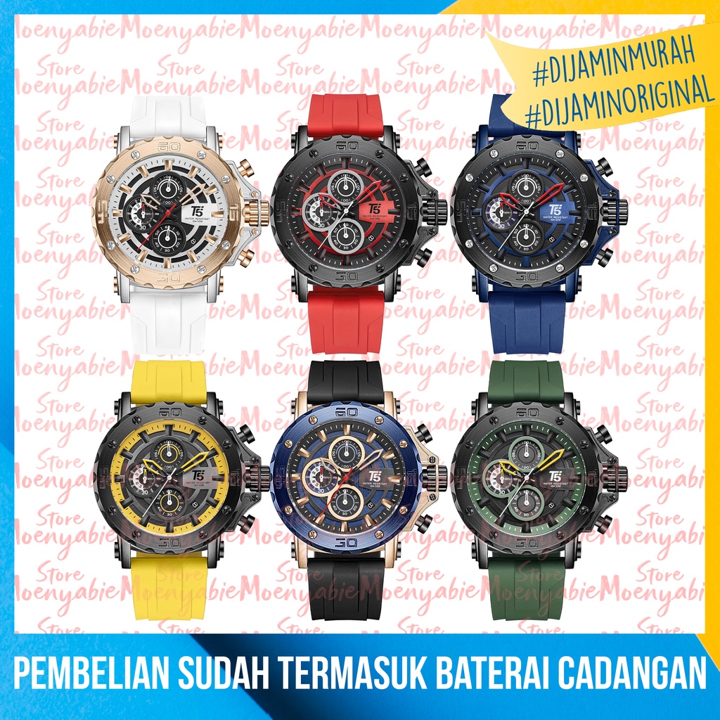 Jam Tangan Pria T5 H 3865G Original Dan Anti Air Jam Tangan T5