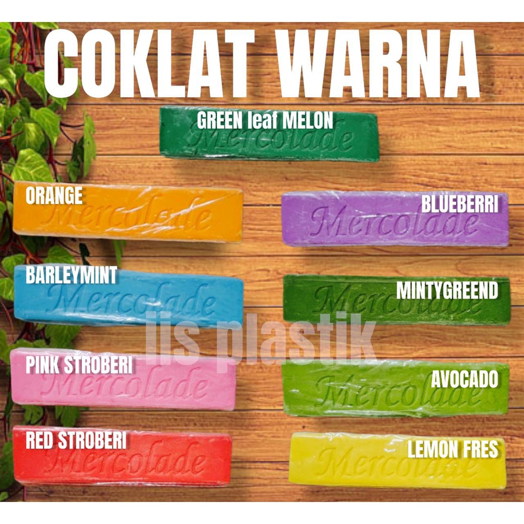 COKLAT BLOK WARNA-WARNI#coklat mercolade warna murah#coklatbatangrainbow