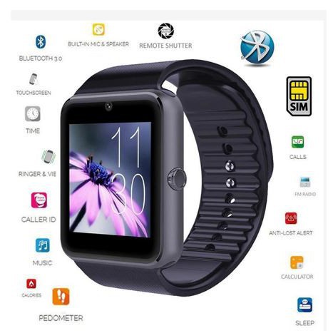 ready  Smartwatch GT08 / GT 08 / GT-08 Jam Tangan Smart Watch Camera Sim SMS