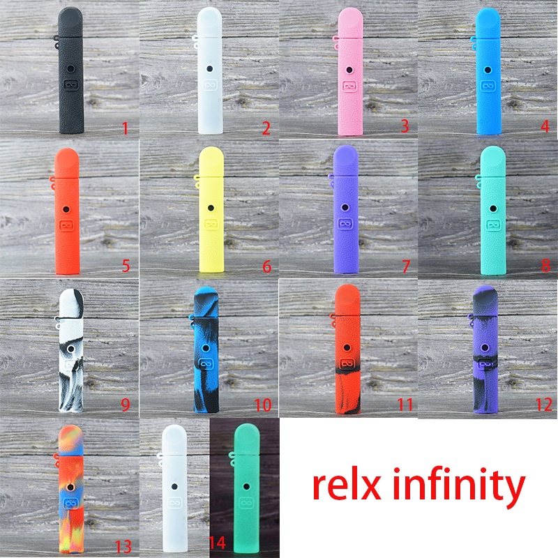 [With Free Lanyard] Silicone Case for Relxa Infinity 4 Texture Cover Protective Soft Rubber Sleeve Shield Wrap Skin Box