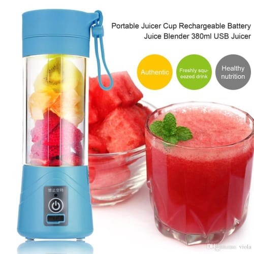 COD PROMO!! Blender HM-03 Portable Rechargeable 4 Mata Pisau / Blander Mini Portable Serbaguna / Juicer Portable USB Original Berkualitas