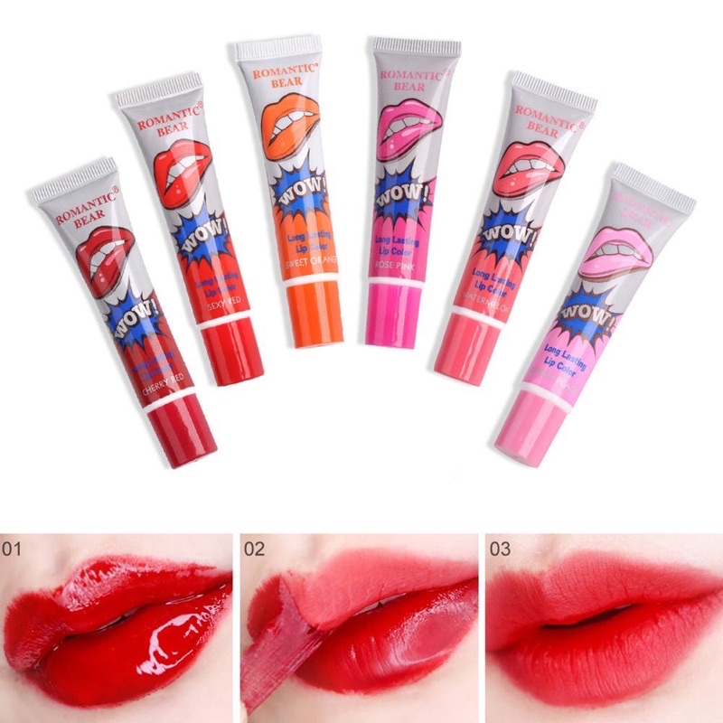 ✨NAGIHI✨ ROMANTIC BEAR Peel Off Lipstick Long Lasting Monomola Lipstik Tattoo Lip