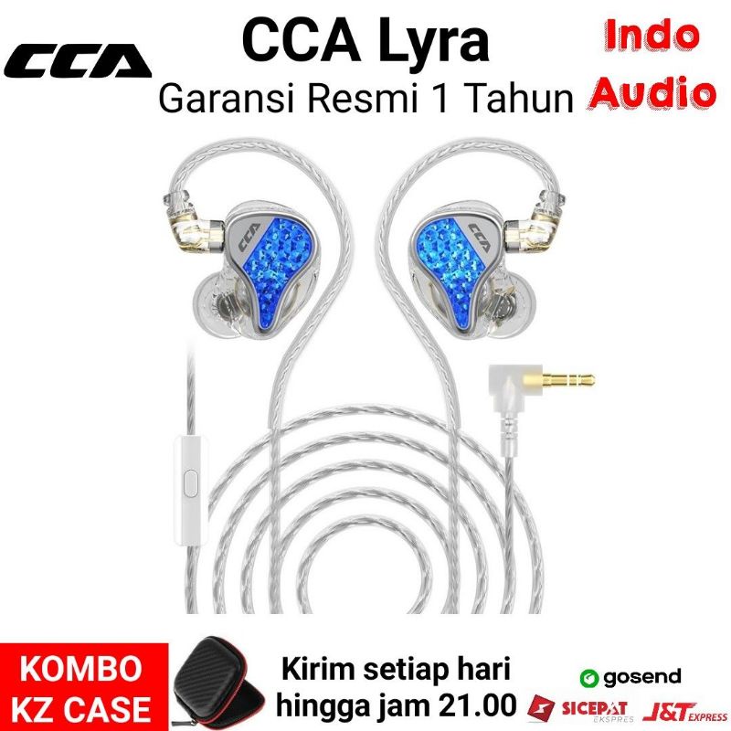 CCA LYRA In Ear Monitor Earphone Kabel HiFi Noise Cancelling Headset Game Bass Musik