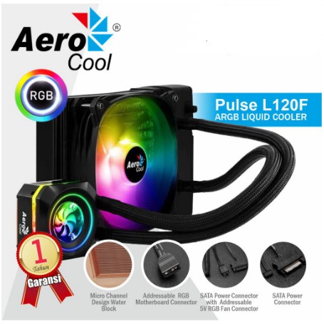 Liquid CPU Cooler AEROCOOL - PULSE L120F, Intel &amp; AMD