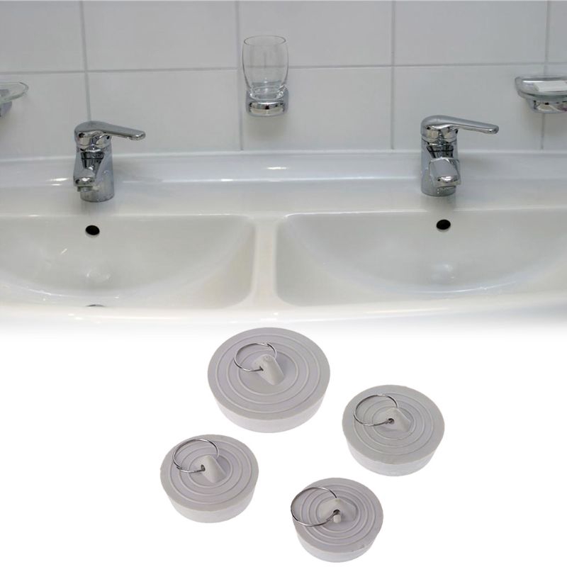 Rubber Sink Drain Stopper Plug With Hanging Ring For Bathtub Kitchen Bathroom Shopee Indonesia