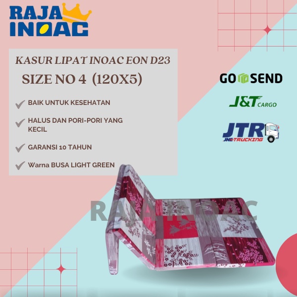 KASUR BUSA LIPAT INOAC EON D23 120X5 ORIGINAL INOAC GARANSI 10 TAHUN - RAJAINOAC