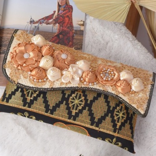 PSH Clutch Fashion Wanita Tapis Bordir