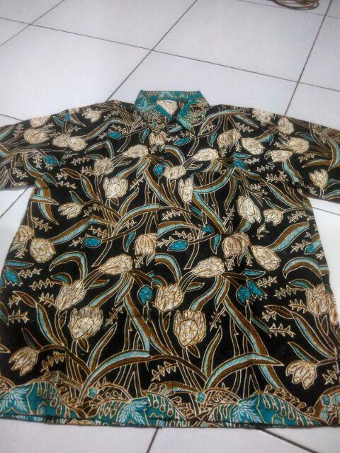 Batik Solo Setyo Prabu Cabut Pendek Kemeja Pria Katun Cabut Primisima