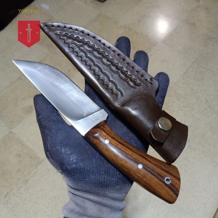 Pisau Seset Kulit - Pisau Skinner Baja Hss Fulltang / Pisau Seset - Vivistecolection
