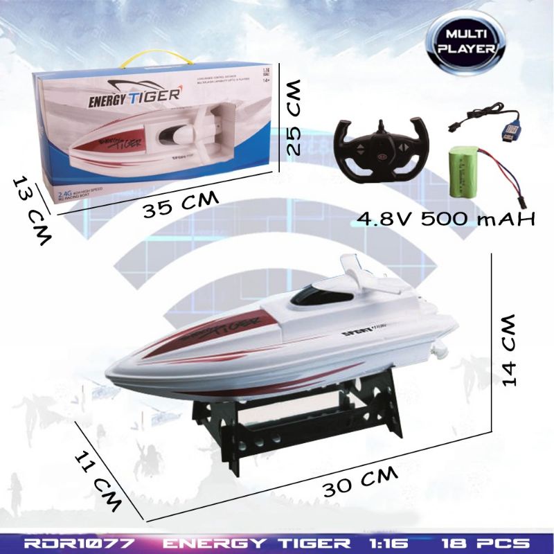 RDR1077 RC Perahu Kapal Laut Pesiar Speed Boatl