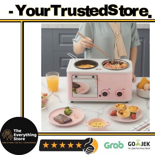 TheEverythingStore Alat Mesin Masak 3in1 serbaguna oven, goreng &Rebus 3 in 1