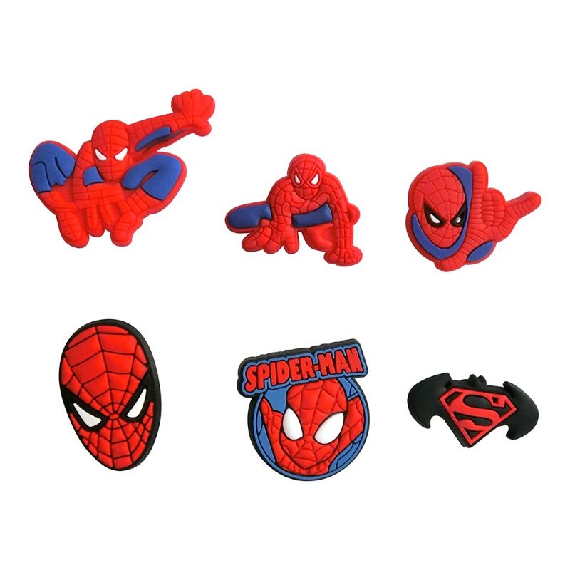 Jibbitz Crocs Super Hero Pin Sandal Karakter Avengers Spider Man Heroes