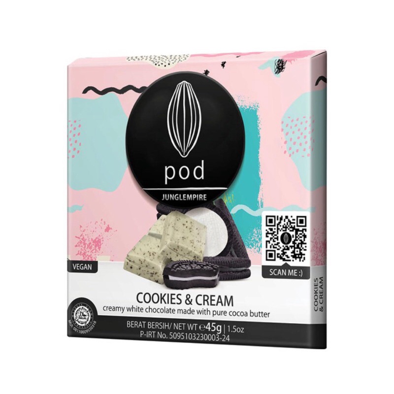 

podchocolate cookies&cream white chocolate bali