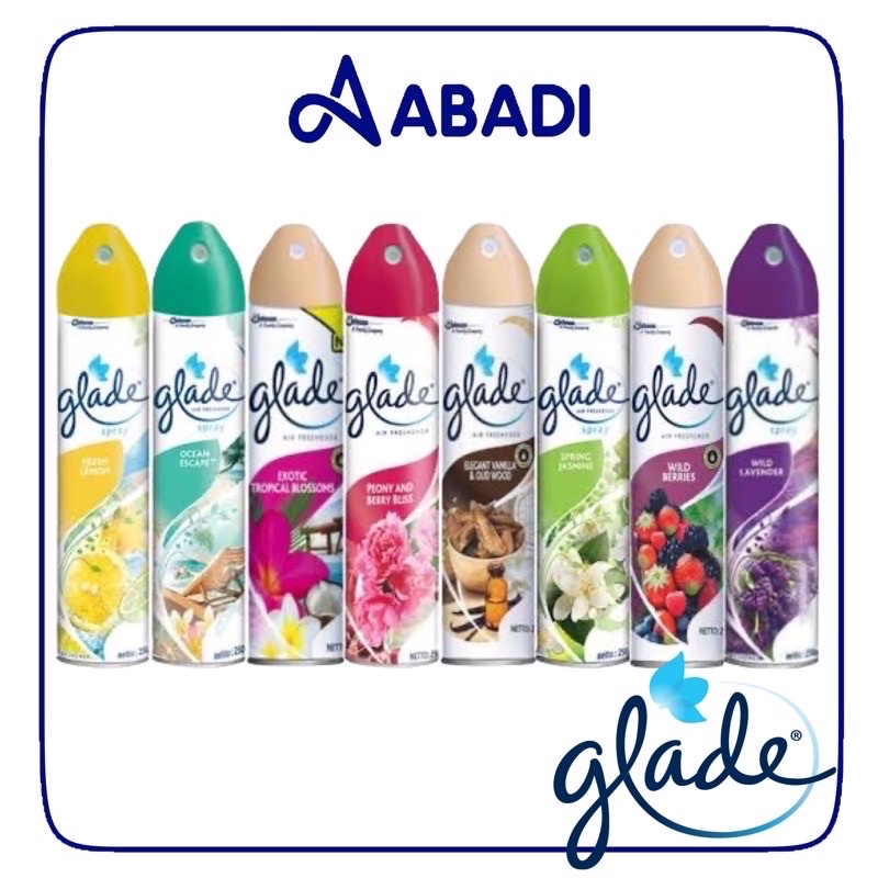 Glade Aerosol Spray 250ml | Vanilla Oud Wood Best Seller