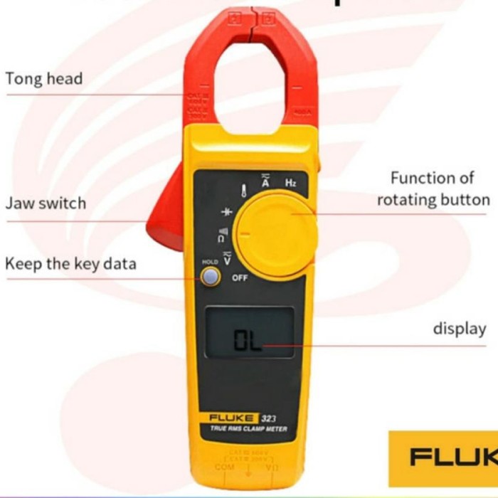 FLUKE 323 digital clamp meter AC DC TRUE RMS ASLI 100%