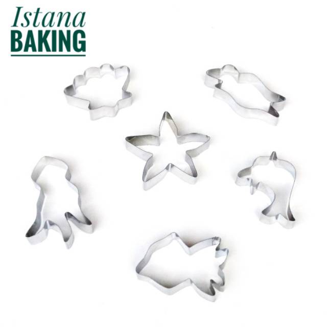 New Ready Cookies Cutter Hewan Laut Sea World Stainless