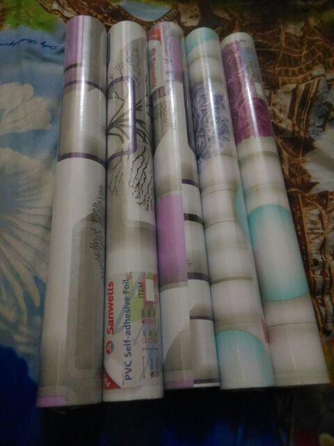 Wallpaper Sticker Mawar 3d