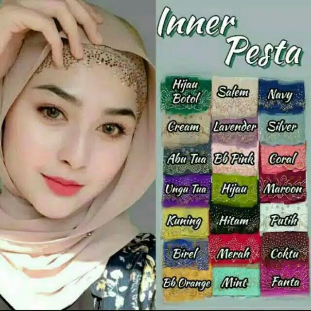 Inner Pesta / Ciput Pesta/Daleman hijab