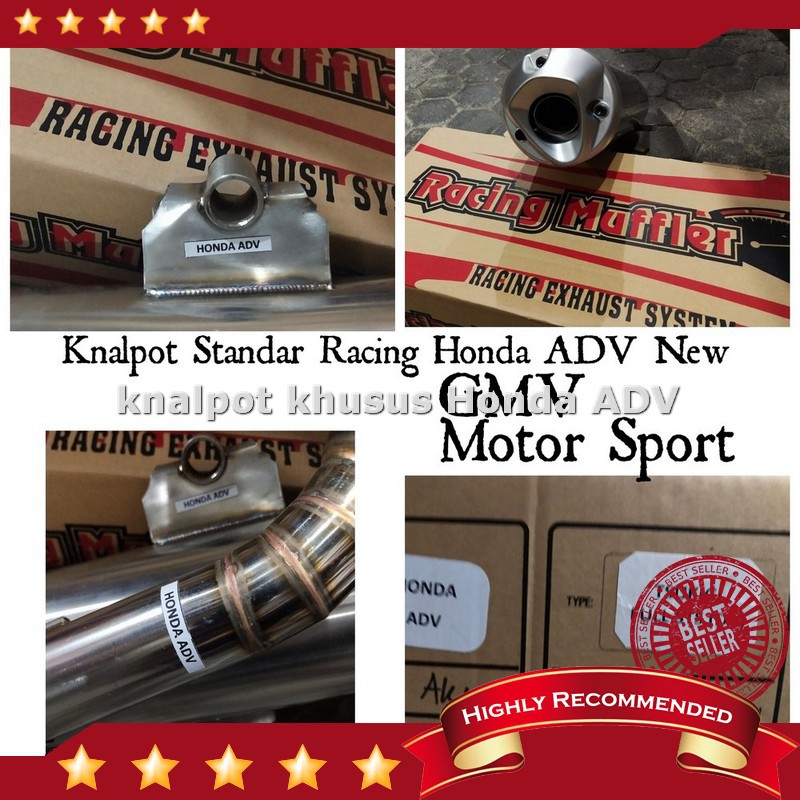 Promo Knalpot Honda ADV 150 stukigi Knalpot Standar Racing ADV 150 full system stainles