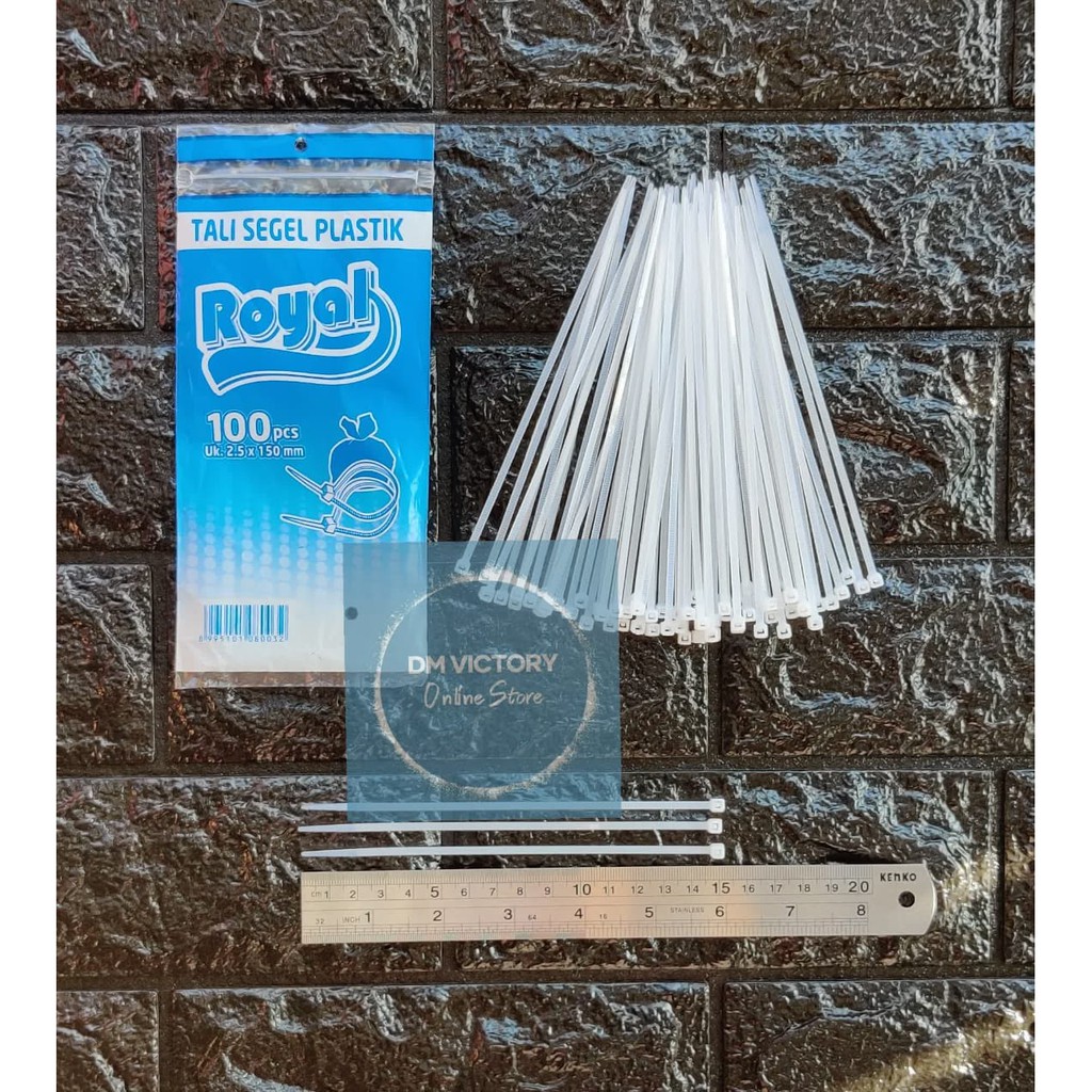 

Tali Segel Plastik Royal 2,5x150mm-100 pcs / Cabel Tie