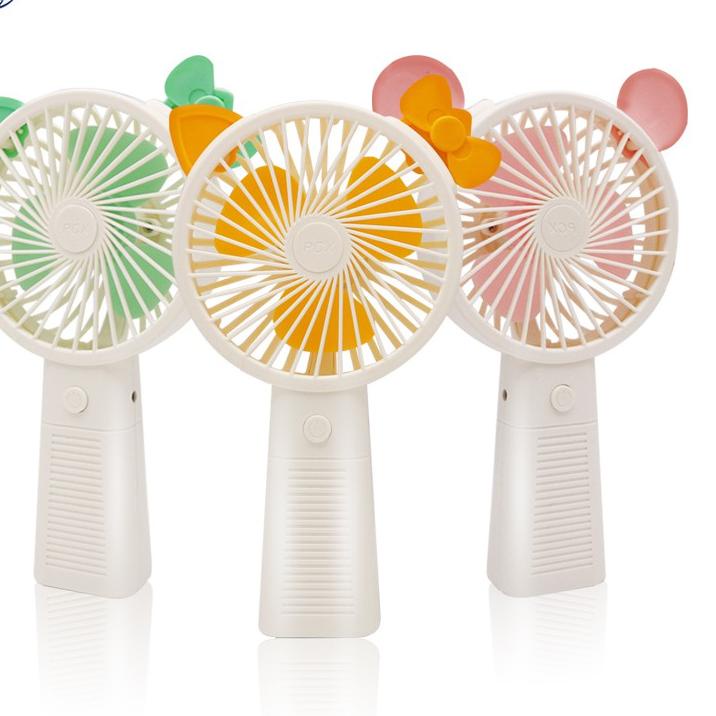 ✬ Jiekai Kipas angini mini karakter / Mini fan Portable led terbaru ۩