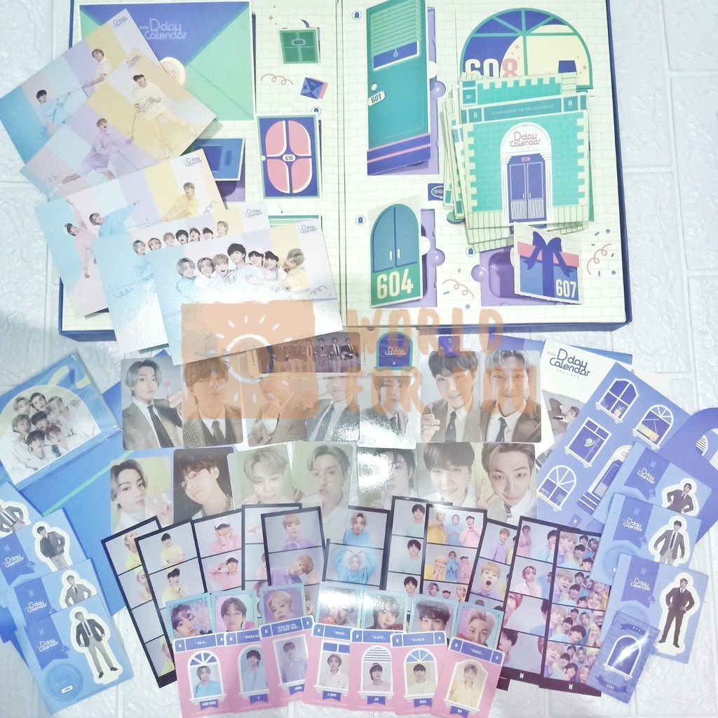 [READY] Sharing FESTA D-Day Calendar Set Jungkook Namjoon Jin Jimin Suga Taehyung Jhope 8th Anniv