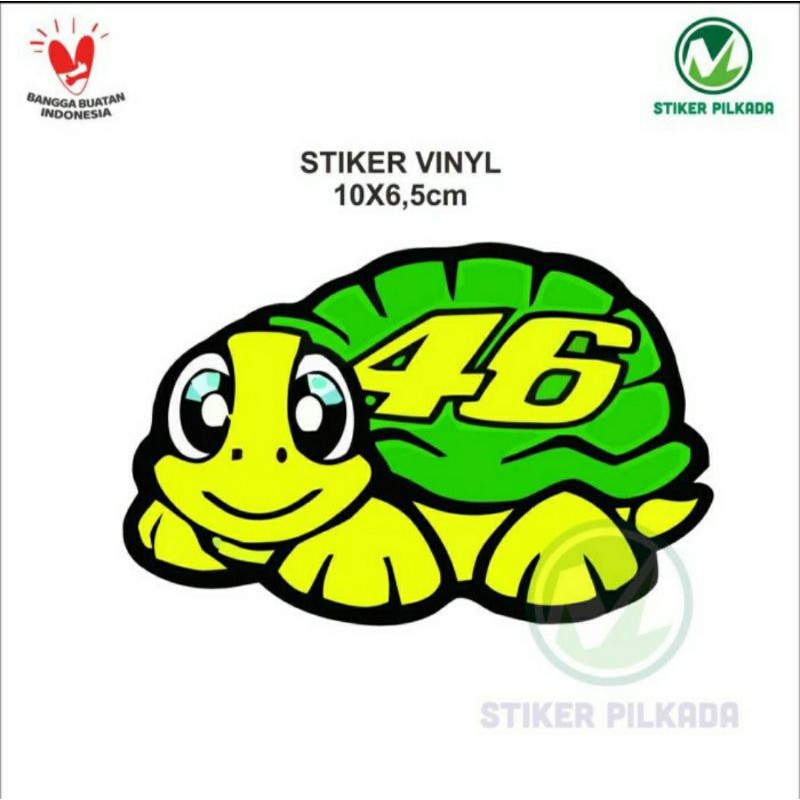 

STIKER VINYL VR46 10x6,5CM