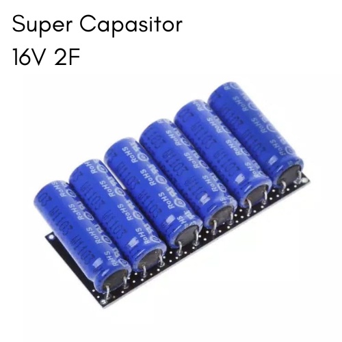 Super Capacitor Kapasitor 16V 1/2F Farad Power Kapasitor Bank