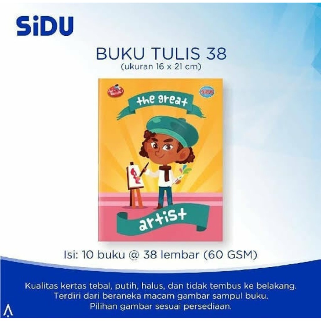 

BUKU TULIS 38 SIDU PACK ISI 10 / BUKU TULIS SINAR DUNIA