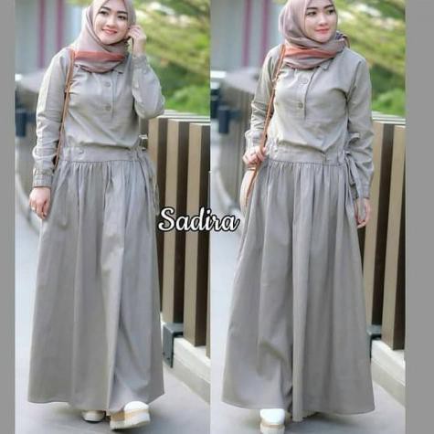 ✸ Baju Gamis Premium SIMPLE Fashion Muslim Dress Cantik G4A1 Baju Gamis Lebaran Muslimah Katun Fashi