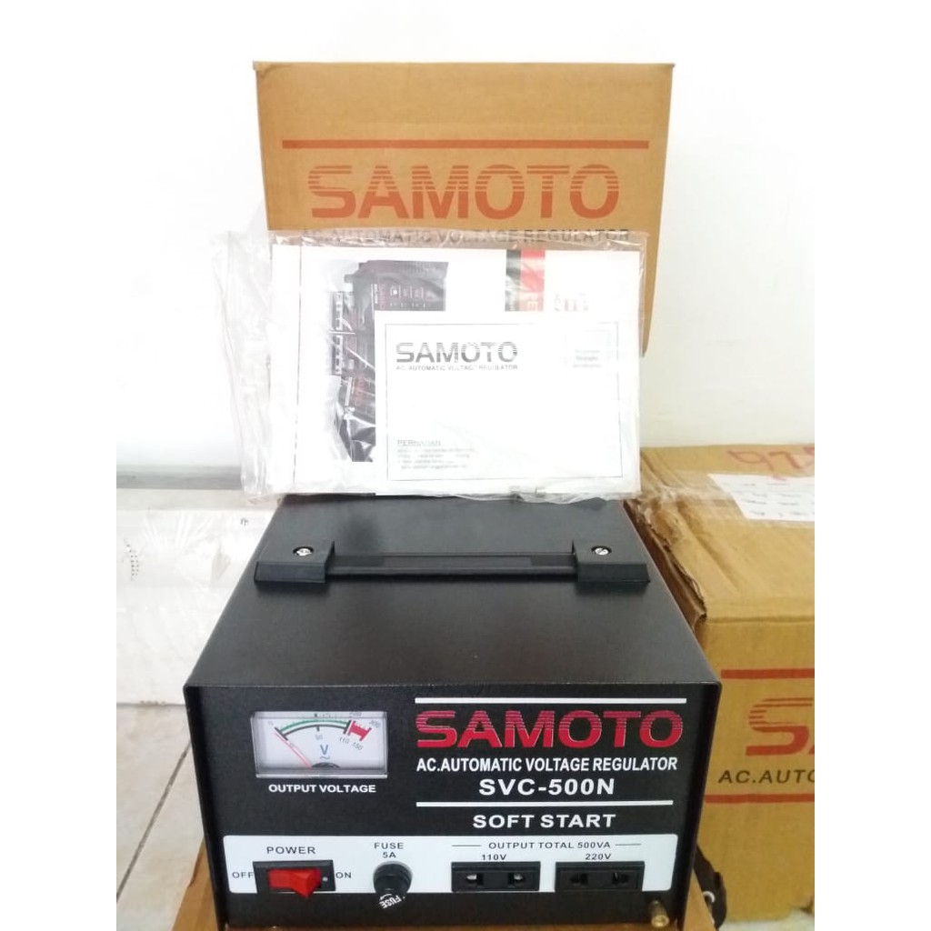 VOLTAGE STABILIZER SERVO MOTOR CONTROL SAMOTO 500VA