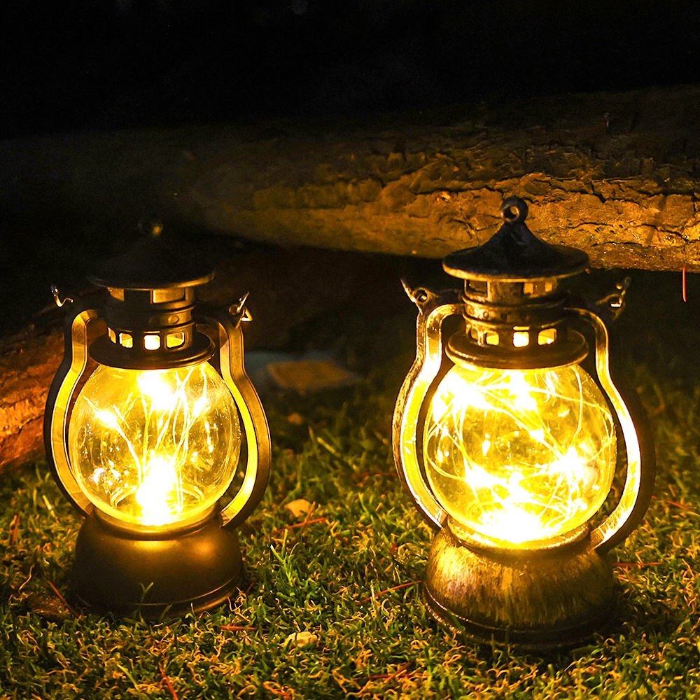 Lampu Malam LED Portable Model Retro Untuk Dekorasi Rumah