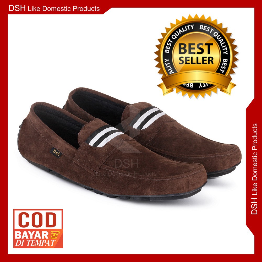  SEPATU  SLOP  PRIA KASUAL BAHAN SUEDE SEPATU  CASUAL SLIP ON 