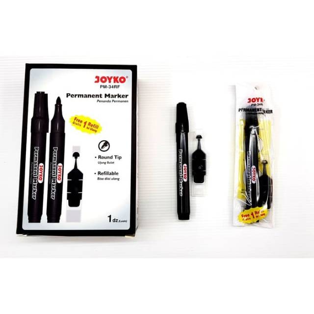 

Spidol Permanen Joyko Free Refill PM-34RF Marker