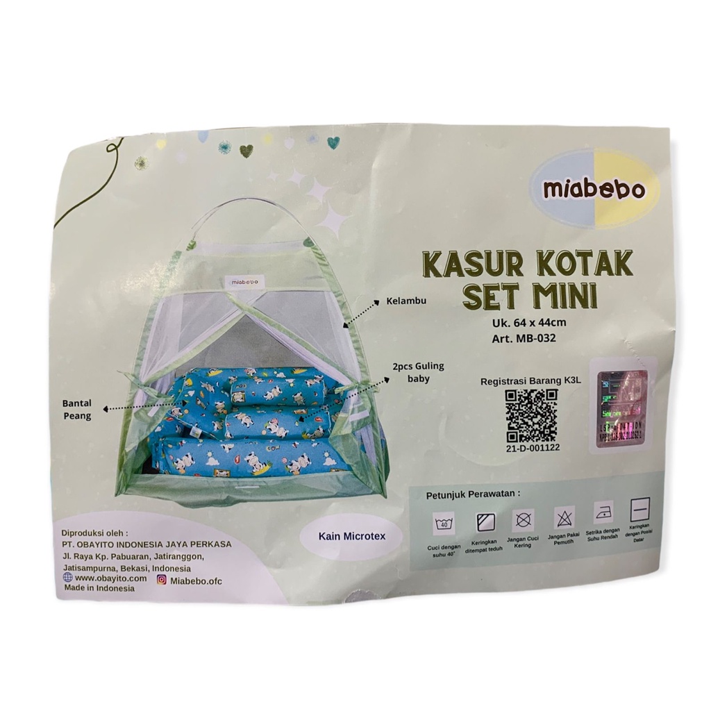 Miabebo Kasur Kotak Mini Set MB-032 - Kasur Baby
