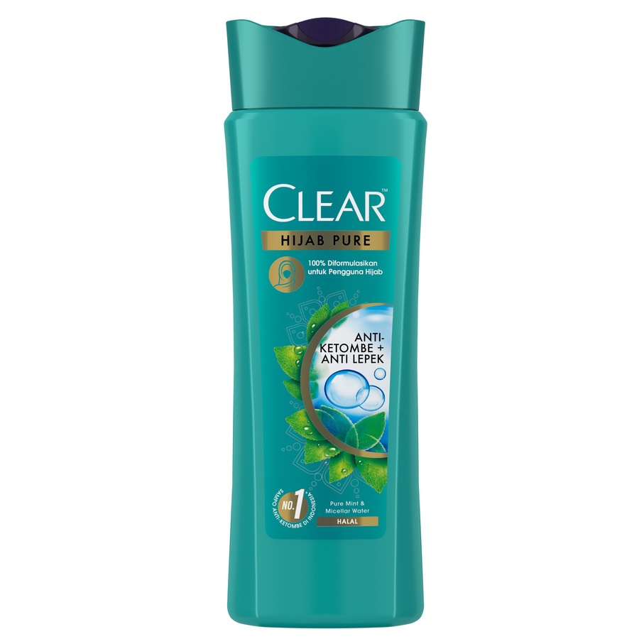 Clear | Hijab Pure Shampo Anti-Ketombe &amp; Anti-Lepek 160ml