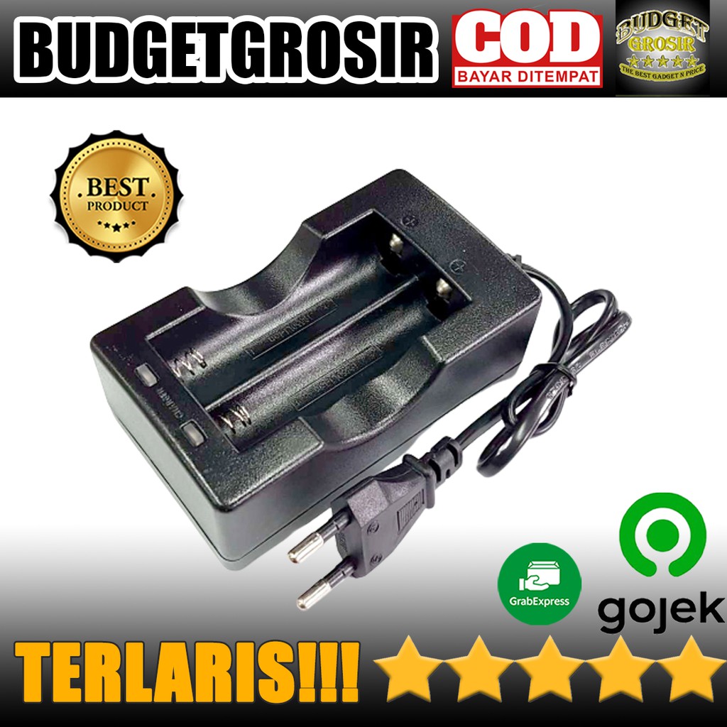 Charger Baterai Cell Charger 18650 Dual Battery Slot - MTLC-04200-1000--Taffware