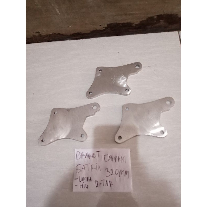 braket cakram satria 2 tak 320mm braket satria hiu satria lumba 320mm almunium