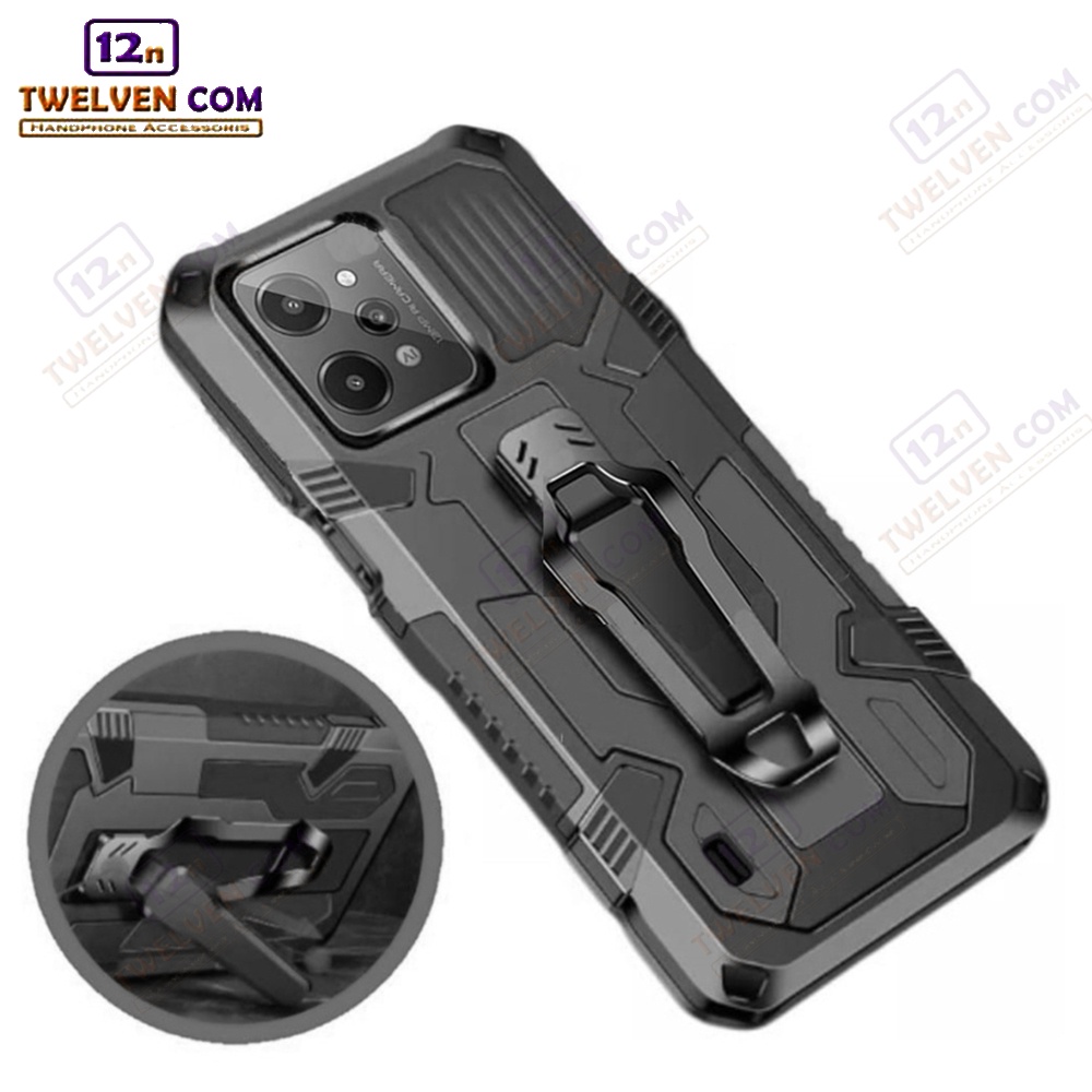 Case Shockproof Realme C31 Armor Hardcase Stand Clip