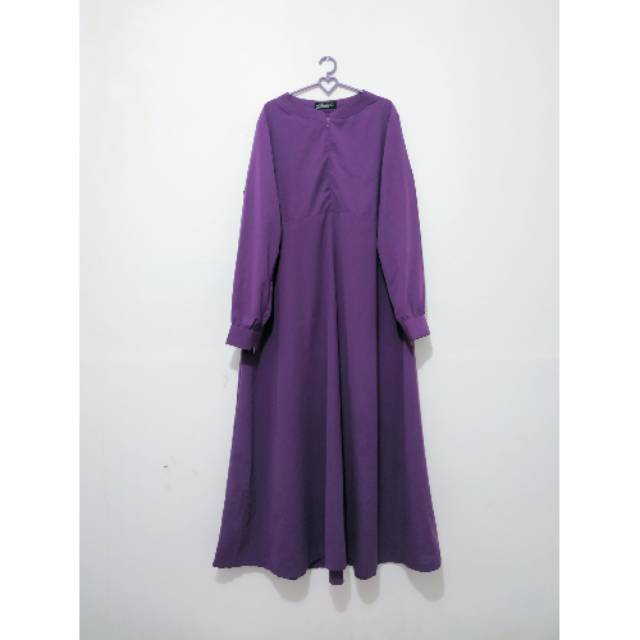 Gamis alhauraa preloved / gamis basic zipper alhauraa