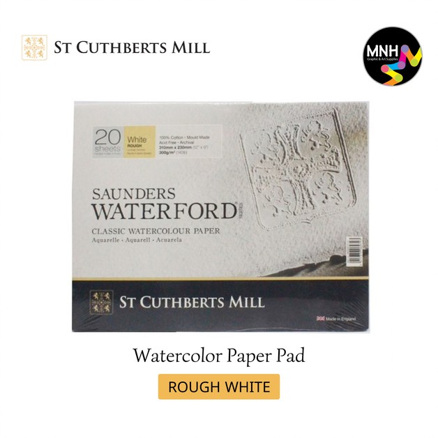 

Saunders Waterford Watercolor Paper - Rough (White) - 20S - 410X310mm