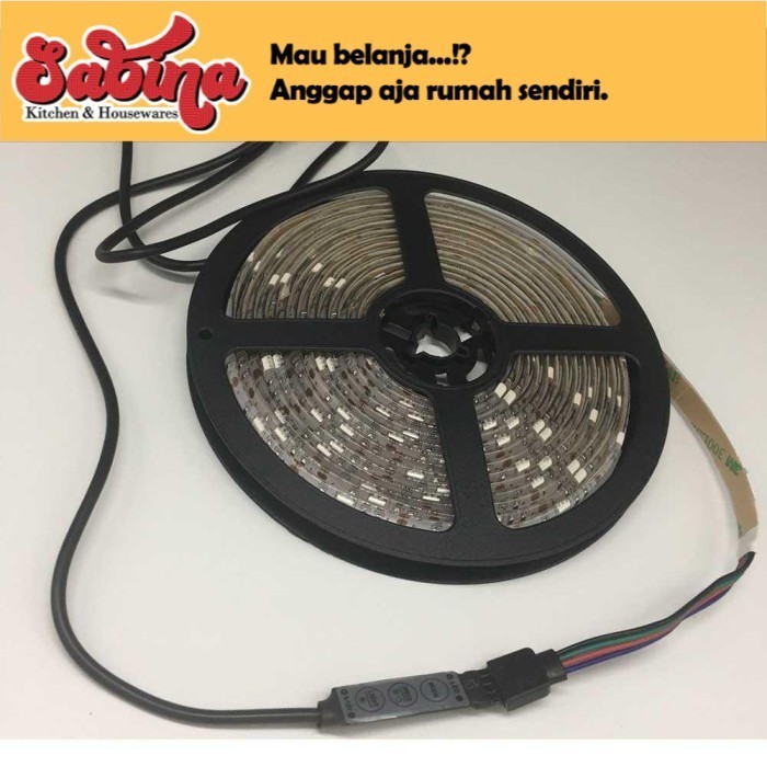 Lampu Led Strip 5050 RGB with USB Controller Multiwarna 3 Meter