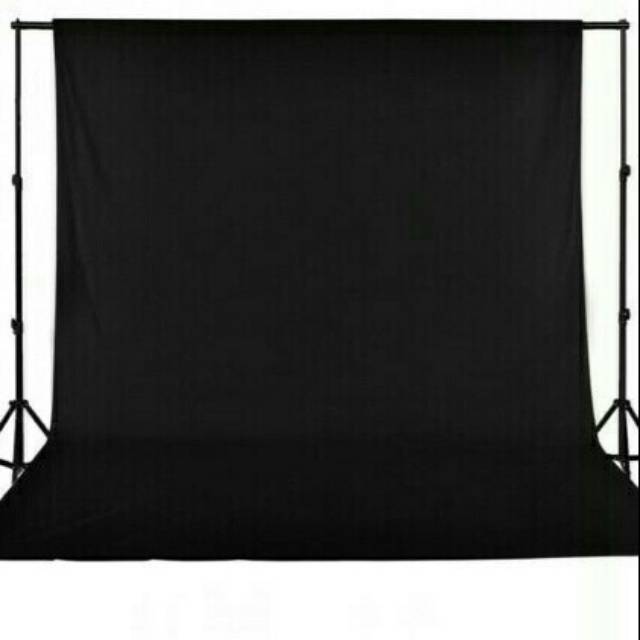 Background Foto Warna Hitam Polos Ukuran 2 7x3m Shopee Indonesia