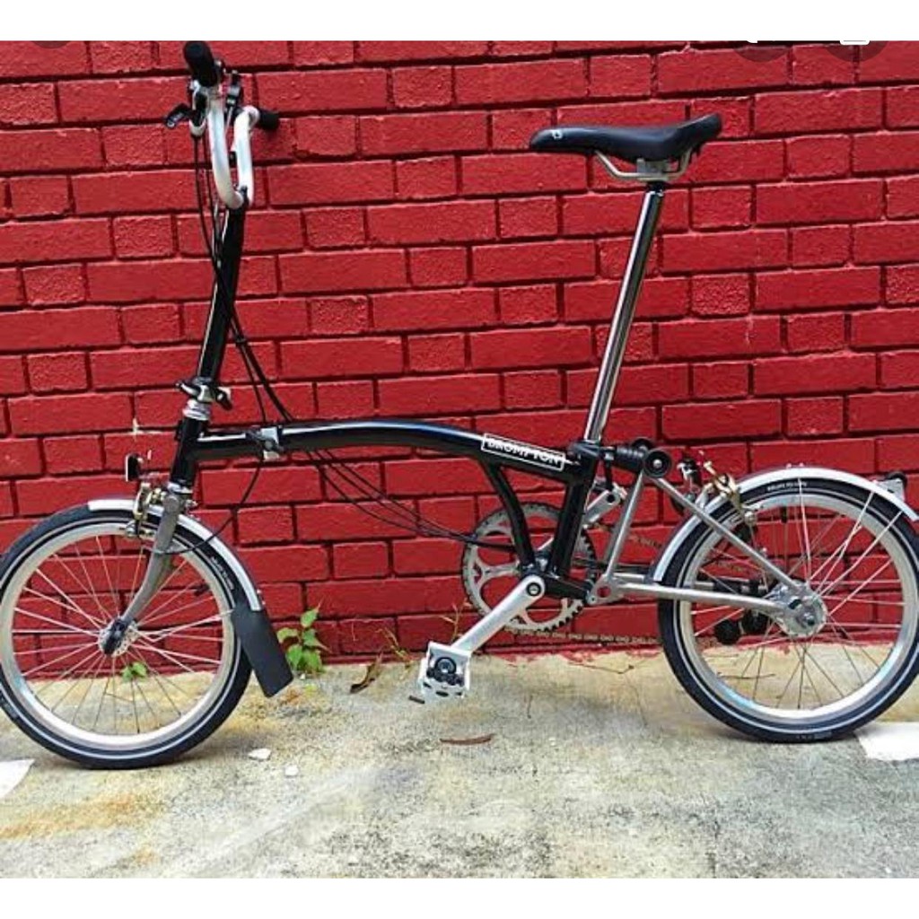 Sepeda lipat Brompton M6LX Black Titanium Superlight year 2020