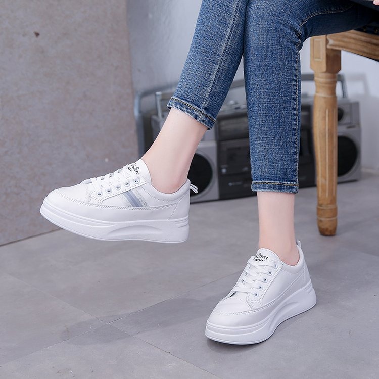 DNY Sepatu Sneakers Putih Wanita Spatu Olahraga Cewek Terbaru Import Korea 0168-6