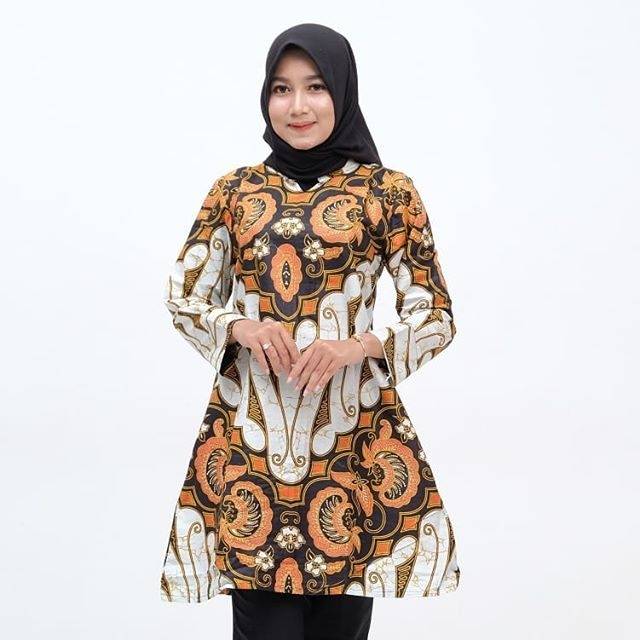 DRESS SENO PARANG WANITA BATIK GRATIS ONGKIR