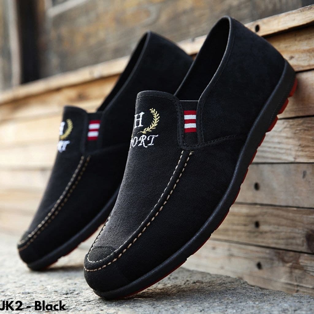 SEPATU SNEAKERS PRIA MODEL AMERICAN STYLE BAHAN KULIT SUEDE SOLE KARET IMPORT JK2